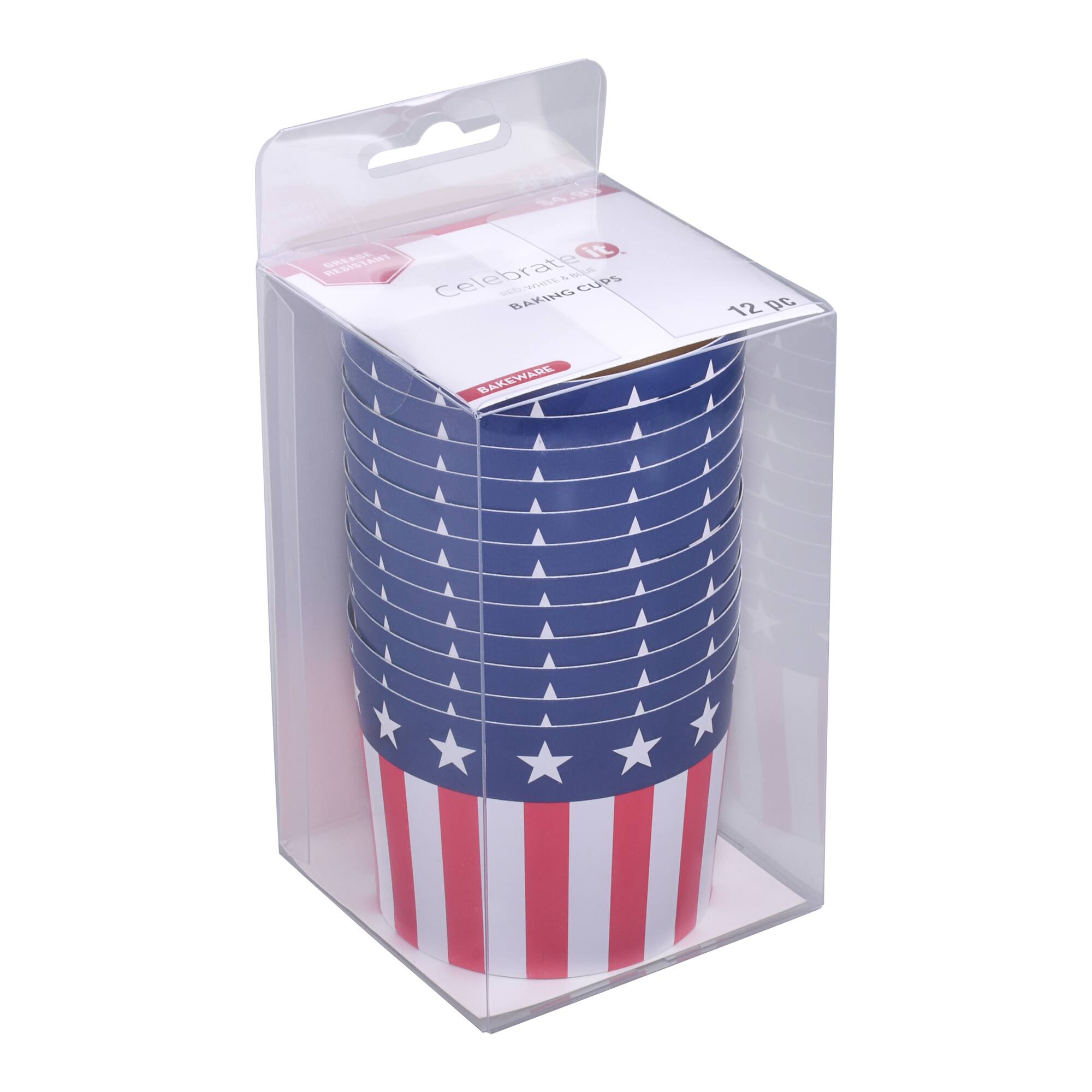 Red, White & Blue Stars & Stripes Baking Cups, 12ct. by Celebrate It®